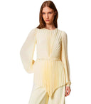 Twinset Vanilla Pleated Blouse