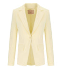 Twinset Vanille Crepe Single Breasted Blazer