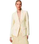 Twinset Vanille Crepe Single Breasted Blazer