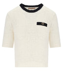 Twinset blanc noir cuit