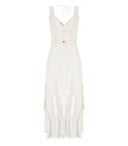 Twinset White Long Dress