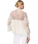 Twinset White Pleated Blouse