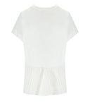 Twinset White T Shirt With Ruffle