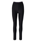 Versace jeans couture leggings neri lucidi