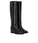 Über Roma 15 Santa Monica Black Stiefel mit Knöpfen
