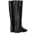 Über Roma 15 Santa Monica Black Stiefel mit Knöpfen