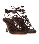 Vic Matié Knot Brown Heeled Sandal