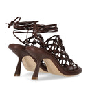 Vic Matié Knot Brown Heeled Sandal