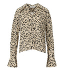 Camicia macchia di Weili Zheng Beige