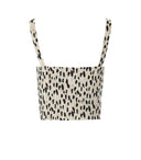 Weili Zheng Beige Spotted Top