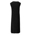 Weili Zheng Black Long Pleated Top