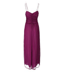 Weili Zheng Purple Chiffon Jumpsuit