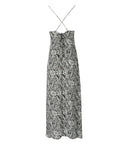 Weili Zheng Zebra Print Chiffon Dress