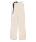 White Sand Carol Cream Ribbed Trousers
