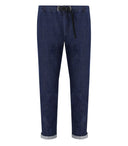 Pantaloni di denim blu di sabbia bianca Greg