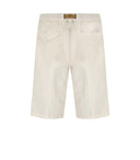 White Sand Kevin Ivory Bermuda Shorts