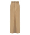Arena blanca shirley beige pantalones de pierna ancha