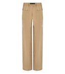Arena blanca shirley beige pantalones de pierna ancha