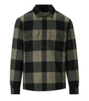 Woolrich Alaskan Wolle prüfen grün und schwarzes Overshirt