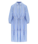 Woolrich Light Blue Broderie Anglaise Shirt Dress