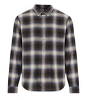 Woolrich Madras prüft braunes und blaues Hemd