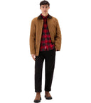 Woolrich Madras revisa la camisa roja y negra