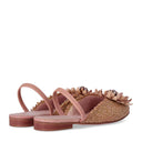 Zoe Clair Pink Slingback Ballet Flat Shoe