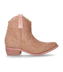 Zoe Yvonne Pink Texan Ankle Boot