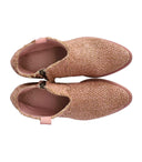 Zoe Yvonne Pink Texan Ankle Boot