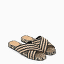 Castañer Palmera Black/Natural Slipper