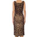 Vestido impreso de leopardo de Dolce & Gabbana