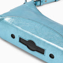 Zanellato Mita Bag In Blue Laminated Leather