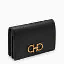 Ferragamo Black Leather Card Holder