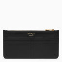 Ferragamo Black Zipped Gancini Cardholder