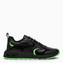 Ferragamo Low Black/Neon Green Trainer - Balardi