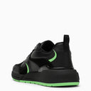 Ferragamo Low Black/Neon Green Trainer - Balardi