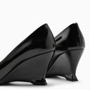 Ferragamo Black Patent Leather Décolleté