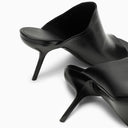 Ferragamo Black Leather Mule