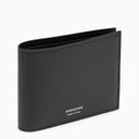 Ferragamo Black Leather Wallet With Logo
