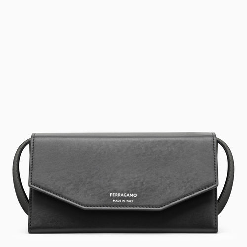 Ferragamo Black Leather Shoulder Bag