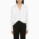 Ferragamo White Knotted Cotton Shirt