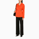 Ferragamo Shirt With Asymmetrical Closure Orange