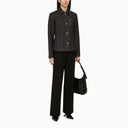 Ferragamo Dark Denim Single Breasted Jacket