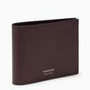 Ferragamo Bordeaux Leather Wallet With Logo
