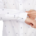 Camicia dettagliata ricamata dal logo Dior