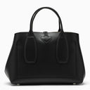 Longchamp Roseau M Black Leather Shoulder Bag