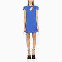 Versace Short Blue Cut Out Dress - Balardi