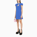 Versace Short Blue Cut Out Dress - Balardi
