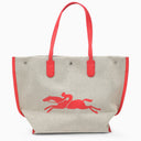 Longchamp Essential L boodschappentas canvas/aardbei