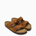 Birkenstock Mink Super Birki Slippers In Suede - Balardi